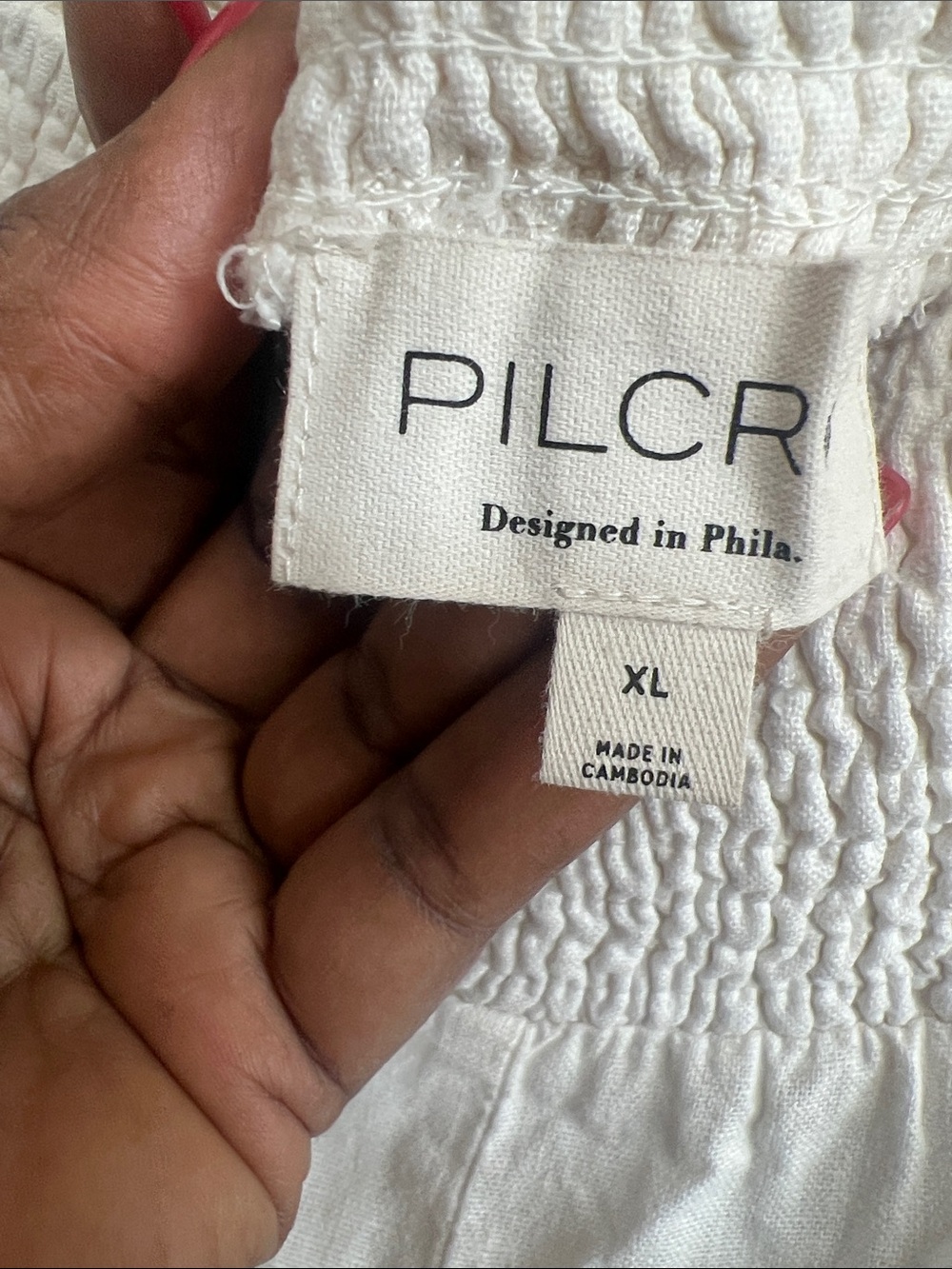 Anthropologie pilcro Linen blend Crop Wide Leg Culottes Pants XL white summer - Picture 6 of 10